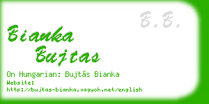 bianka bujtas business card