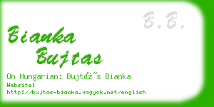 bianka bujtas business card